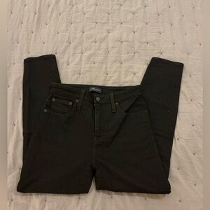 J Crew Women’s Curvy Toothpick Black Jeans Size 28P